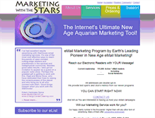 Tablet Screenshot of marketingwiththestars.com